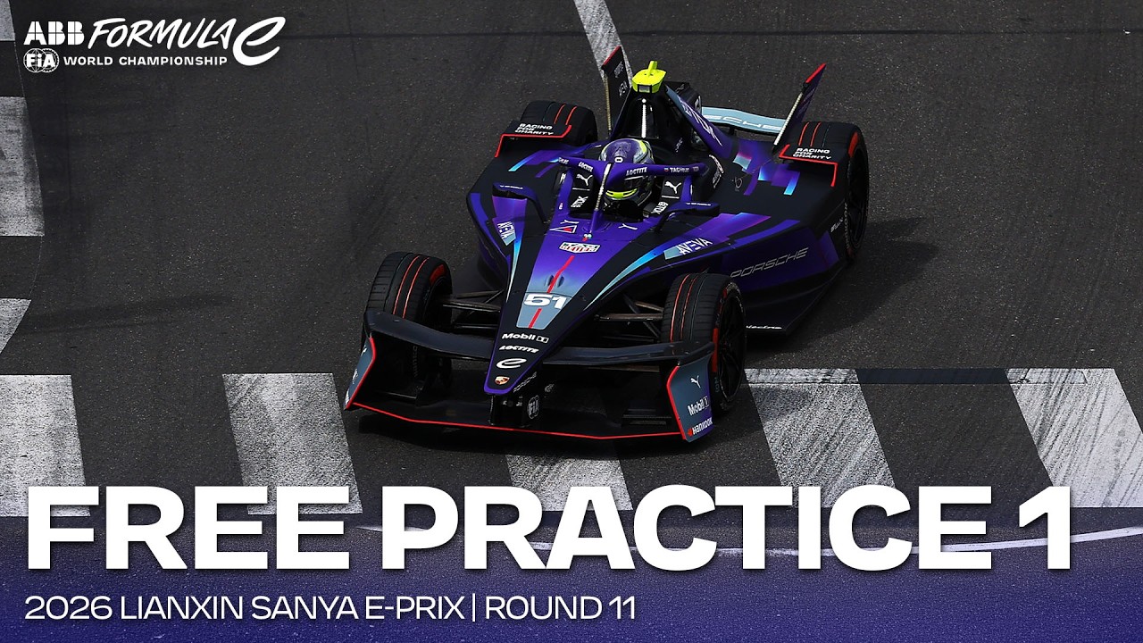 Free Practice 1 | 2026 Lianxin Sanya E-Prix Round 11 | Formula E