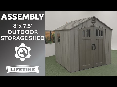 Lifetime 8 Ft. x 7.5 Ft. Outdoor Storage Shed