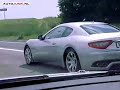 Maserati Gran Turismo pulling caravan