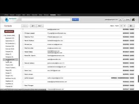 how to organize gmail contacts