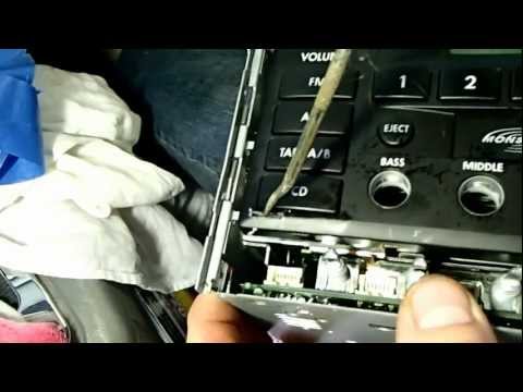 how to remove cd player from vw passat 2003