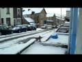 A BMW struggling on snow