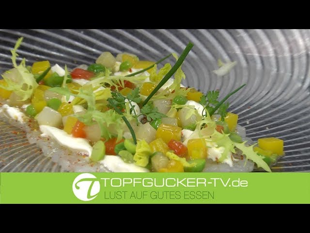 Langustinencarpaccio | Ziegentopfen | mariniertes Paellagemüse | Topfgucker-TV