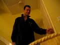 Wally drills his door shut