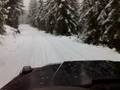 Mercedes Geländewagen in the snow