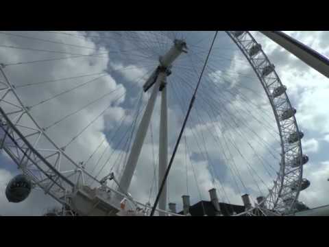 Das London Eye: Derzeit hohe Sicherheitsmassnahmen!