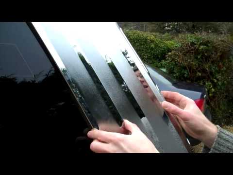 How to fit the chrome D pillar covers on Range Rover L322 /