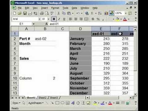 how to use the index function in excel