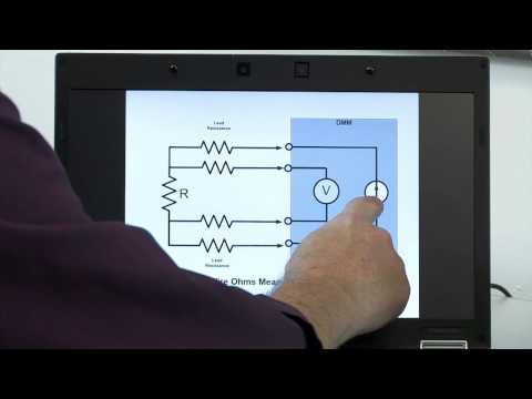 how to measure ohms on a wire