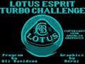 Lotus Esprit Turbo Challenge Spectrum - Menu Music 1