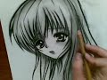 Anime Drawing-charcoal art!