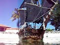 waterline shot of RC pirate ship Black pearl model waterline shot of RC pirate ship Black pearl model