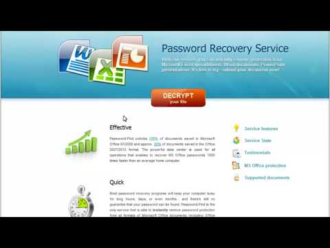 how to provide password to ms word 2007