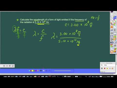 how to calculate wavelength