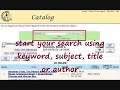 Saving your Favorite Catalog Searches