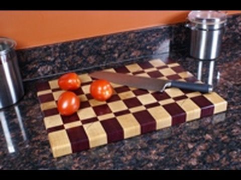 Woodworking - http://thewoodwhisperer.com One of my favorite woodworking projects is a butcher block end-grain cutting board. In Part 1 of this two part series, we cover t...
