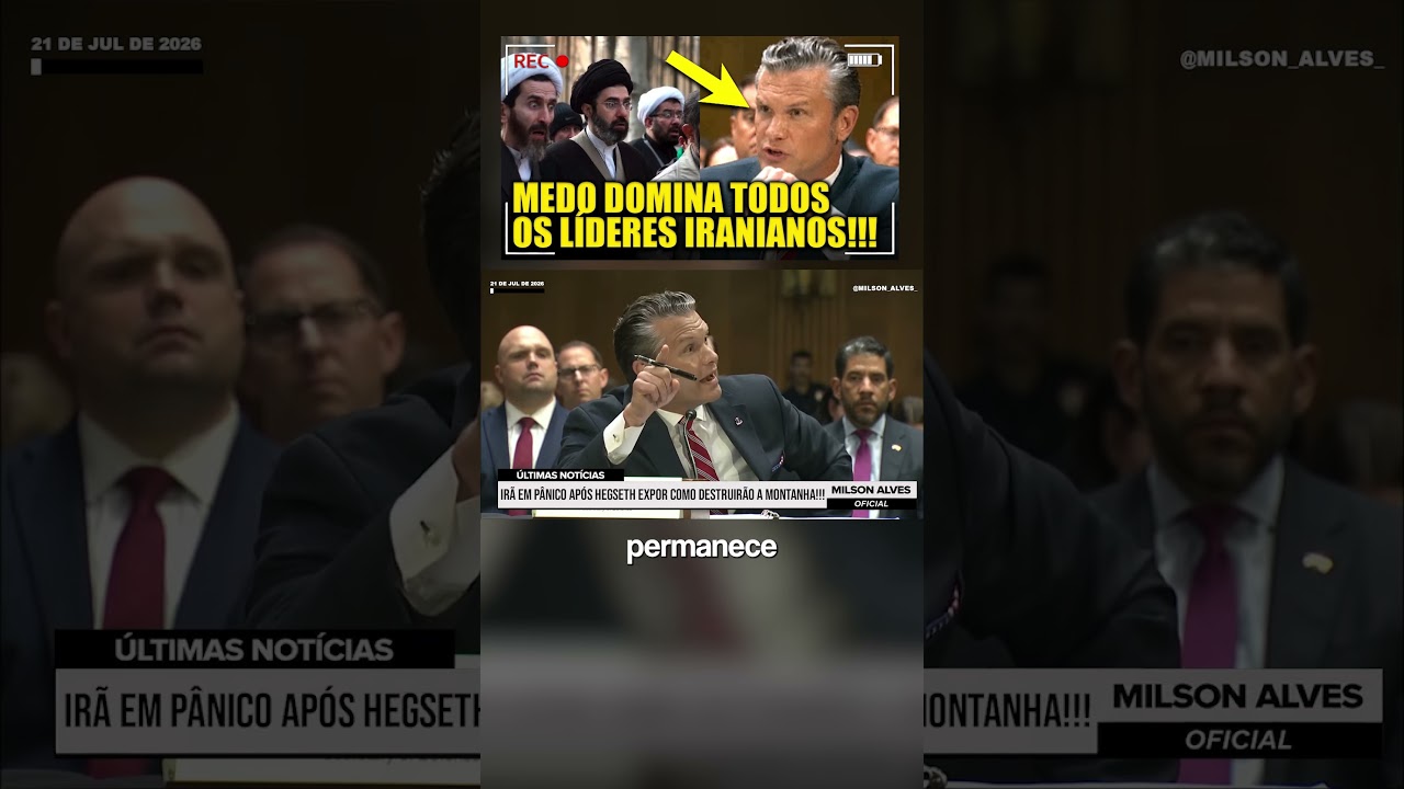 Irã EM PÂNICO após Hegseth expor como DESTRUIRÃO A MONTANHA!!!