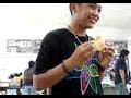 eward eating pizza