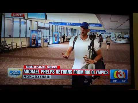Michael Phelps Wasn't Happy With Arizona News Interview At Airport