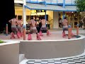 group at denarau port performing to te vaka