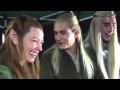 Lee, Orlando and Evangeline Streaminging fan reactions to The Hobbit DOS trailer