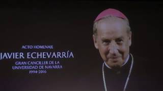 Academic Act Honoring Bishop Javier Echevarría