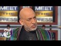 World: President Hamid Karzai on Meet the Press