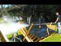 Solar Flash Steam Cannon Solar Powered Gun Trough Mirror Fresnel Lens