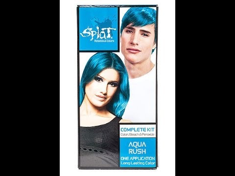 how to make aqua hair dye