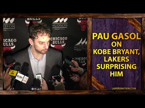 Video: Pau Gasol On Kobe Bryant Surprising Him, Lakers Honoring Him