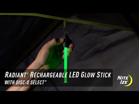 Radiant® Rechargeable LED Glow Stick with Disc-O Select™