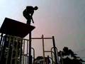 RIP! slide stunt gone wrong, bye my dead friend.