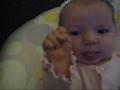 Abri sticking her tongue out