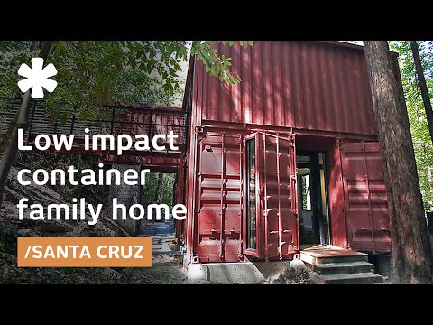 containers - Kam Kasravi and Connie Dewitt wanted a modern cabin that wouldn't disrupt the Redwoods on their property. First they considered prefabs, but quickly realized...