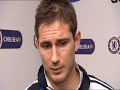Frank Lampard talks to Chelsea TV after the 4-1 win against Cardiff in the 5th round of the FA Cup.