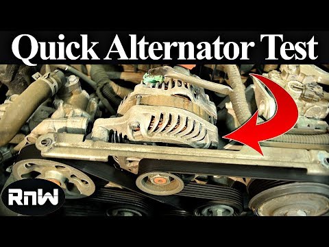 how to check if alternator is charging