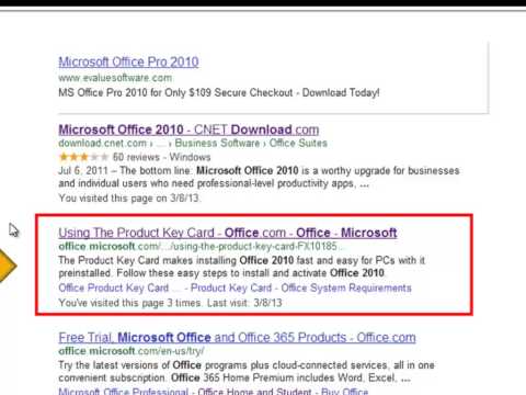 how to locate office 2010 product key