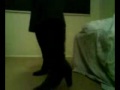 Boots fishnets and a Crossdresser Boots fishnets and a Crossdresser