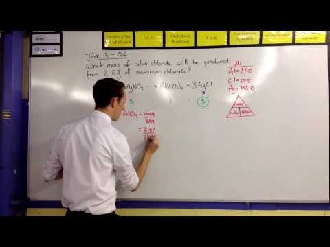 how to calculate number of moles needed to react