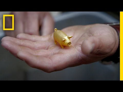 this - Diego finds a tiny golden pig in a pile of old martial arts weapons. MELTDOWN AIRS THURSDAYS at 10P.