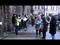 Berlin-Mitte: Bläservorspiel Nikolausandacht vor der Nikolaikirche