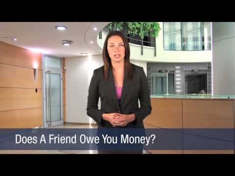 how to collect owed money from a friend