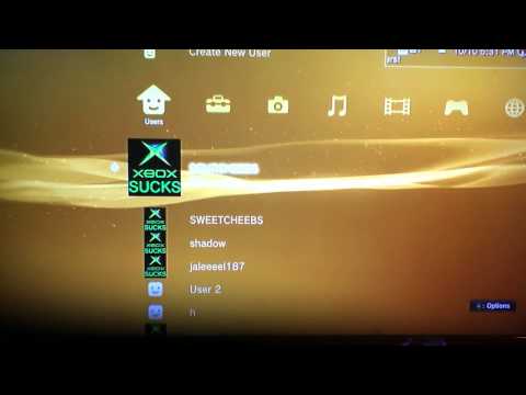 how to delete users on ps3