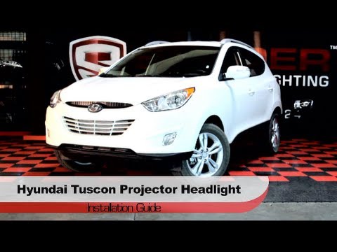 Spyder Auto Installation: 2011-2013 Hyundai Tuscon Projector Headlights W/ LED Light Tubes