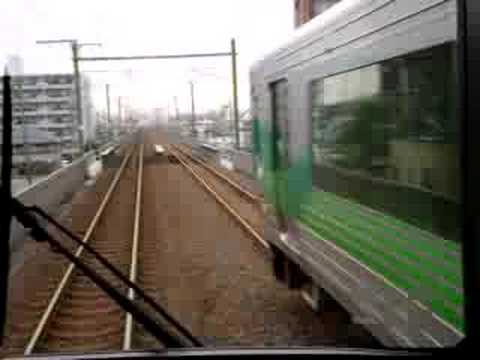 愛知環状鉄道 電車の すれちがい