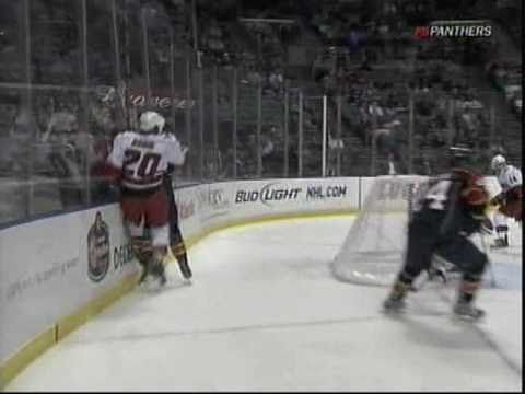 Keaton Ellerby hits Troy Bodie