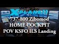 X-Plane 11 Home Cockpit Boeing 737 Zibo POV KFSO Multicam