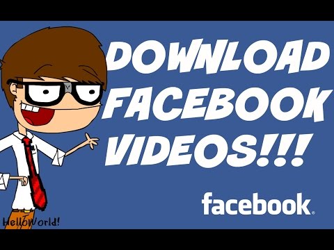 how to download a video to facebook