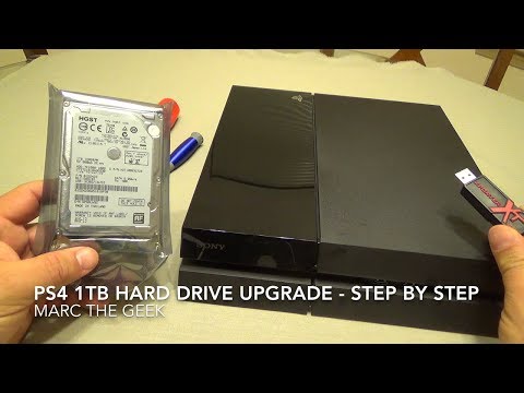 Hard - In this video I show how to upgrade the Playstation 4 hard drive. I will be upgrading from the 500GB 5400rpm hard drive to a 1TB 7200rpm hard drive. The 1TB hard drive cost me $89 on Amazon....