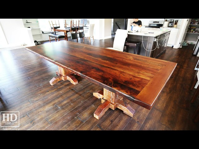 Ontario Barnwood Pedestal Tables / www.table.ca in Dining Tables & Sets in Cambridge